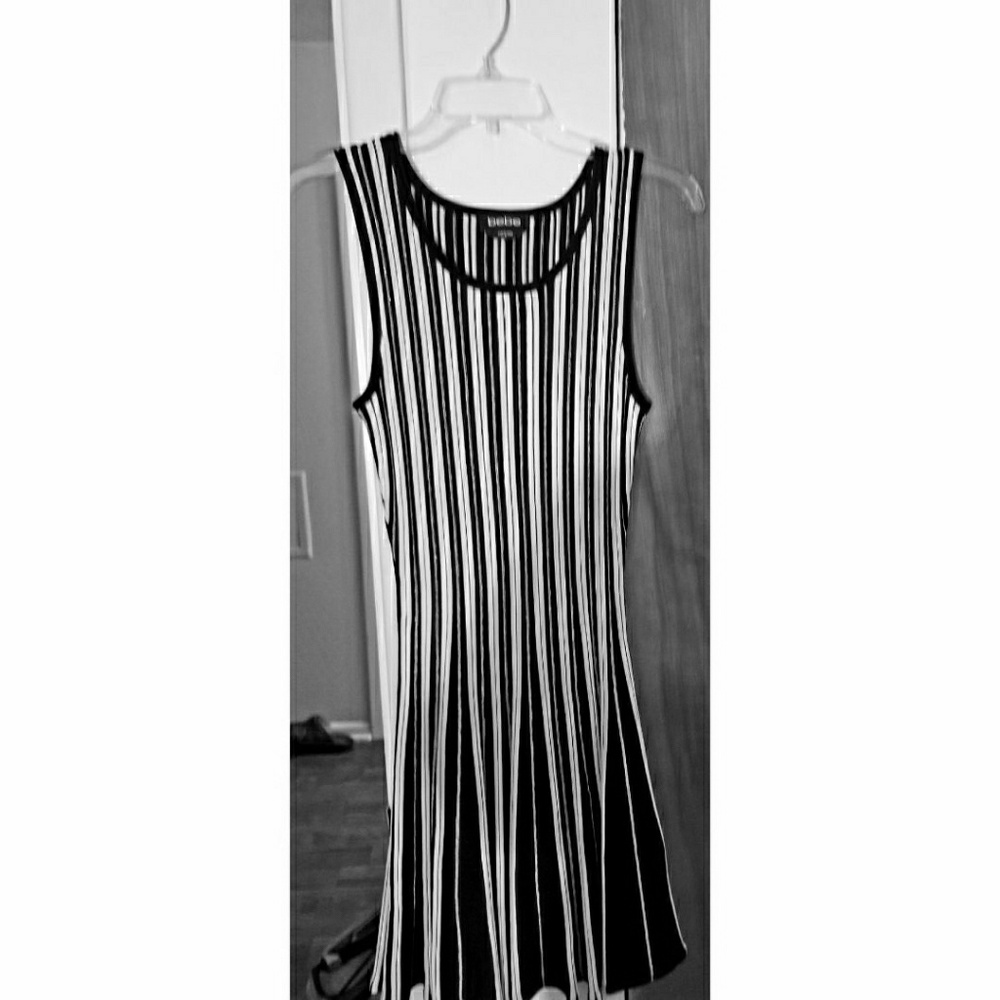 Bebe fit and flare sweater dress